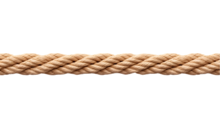 string rope cord cable line isolated on white background. Generative AI.
