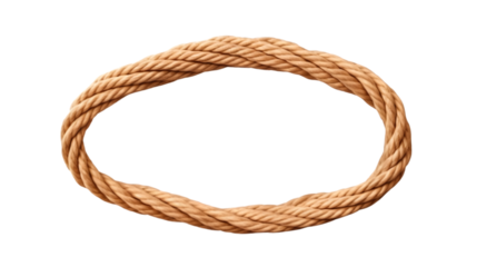 string rope cord cable line isolated on white background. Generative AI.