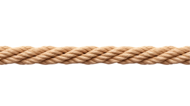 string rope cord cable line isolated on white background. Generative AI.