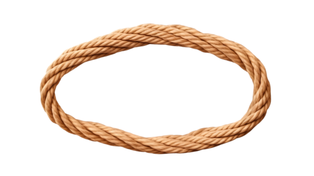 string rope cord cable line isolated on white background. Generative AI.