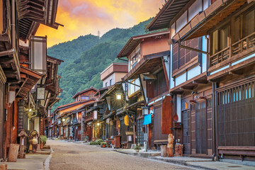 Narai-juku, Nagano, Japan Historic Town Along the Nakasendo Historic Route