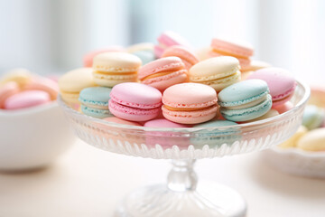Pastel Macarons with Sprinkles: A Sweet and Delicious Treat