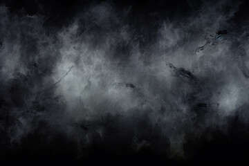 Black smoke background texture for horror theme design