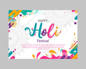 Holi festival color background. vector illustration