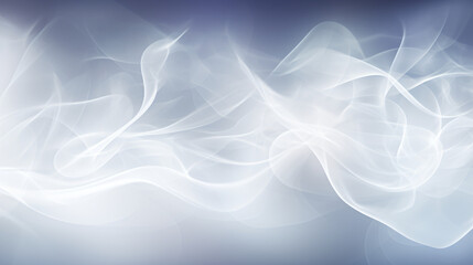 Abstract white background glowing smoke curved lines