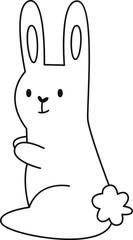 Rabbit Animal Outline