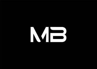 Initial Letter mb Logo Design Monogram Creative Modern Sign Symbol Icon