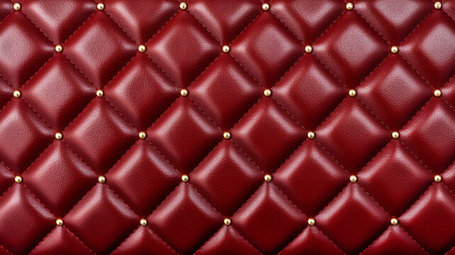 red diamond pattern embossed leather pattern with gold diamond detail, puffy foam leather for purse.