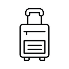 Carefully crafted icon design of luggage bag in trendy style, travel baggage vector customizable design