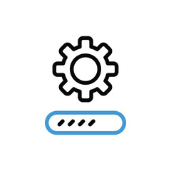 Development Icon vector stock illustration