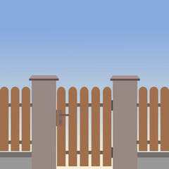 gate of a house fence