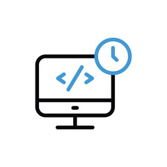 Deadline Icon vector stock illustration