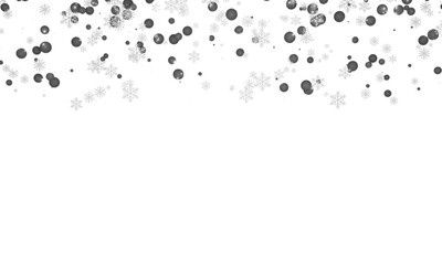 Silver snowflake with golden bokeh and concept christmas background.Vector illustration