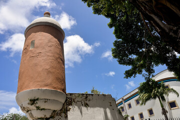 castle tower, Pernambuco cultural house, fort tower, chain tower, cultural center, Recife, Brazil, urban landscape