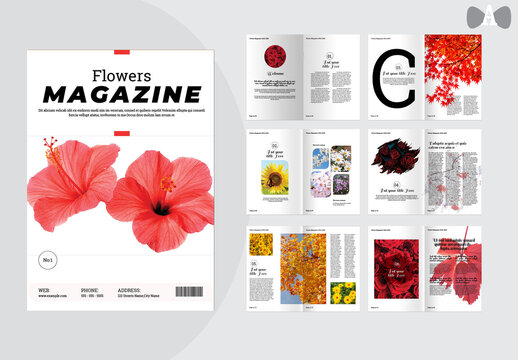 Flower Magazine Template