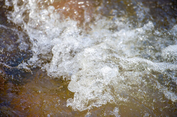 Water in a mountain stream as a metaphor for finding your way Emphasizes the qualities of...