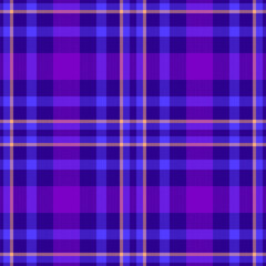 Plaid seamless pattern. Check fabric texture. Vector textile print.