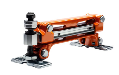 Fototapeta premium Solid Steel Car Jack on White or PNG Transparent Background.