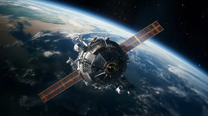Cercles muraux Nasa 16:9 or 9:16 Satellites are used for communication. Global positioning, research and military