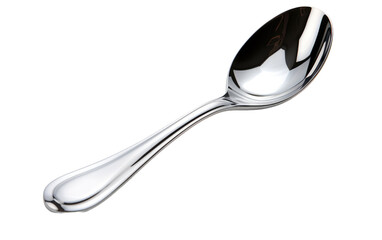 Beautiful And Shinny Steel Ice Scoop on White or PNG Transparent Background.