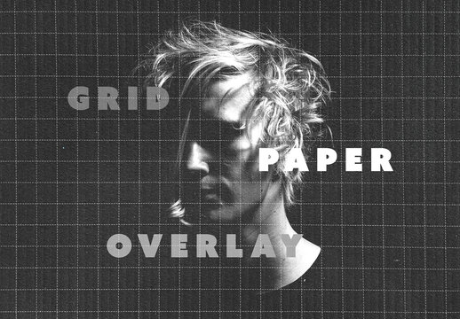 Grid Paper Overlay Template Texture