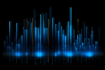 Sound waves modern sound equalizer. Radio wave icons. Volume level symbols. Music frequency. Abstract digital equalizers for music application - obrazy, fototapety, plakaty