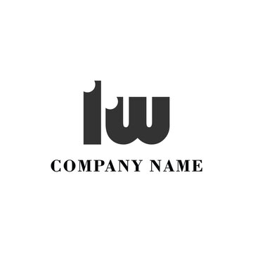 LW Initial logo elegant logotype corporate font idea unity