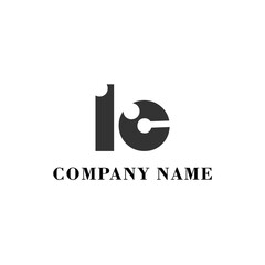 LC Initial logo elegant logotype corporate font idea unity