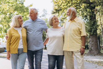 Group of Senior Retirement Discussion Meet up Concept