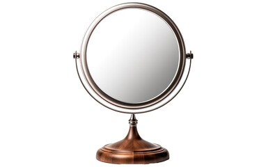 Globe Shape Stylish And Adjustable Magnifying Vani on White or PNG Transparent Background.