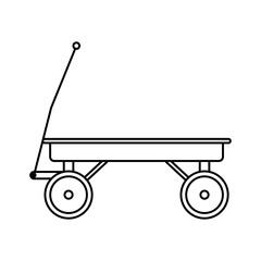 Trolley Icon: A versatile symbol for logos, representing efficiency and mobility. Ideal for various applications and design purposes.