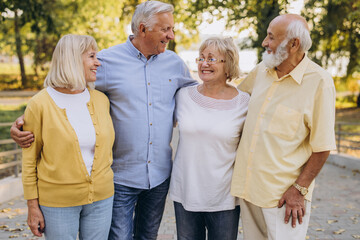 Group of Senior Retirement Discussion Meet up Concept