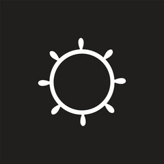 boat wheel Naval equipment sailor in the ocean