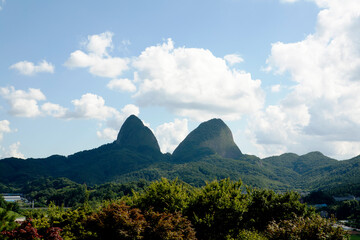 Fototapeta premium landscape with mountains