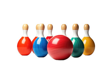 Toy Bowling Pins On Transparent PNG