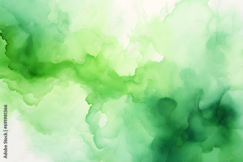 Canvas Prints bright green abstract watercolor background,