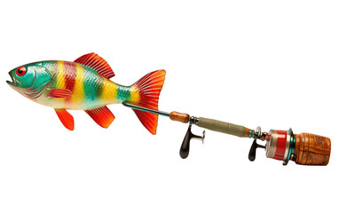 Rod and Fish On Transparent PNG