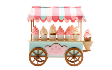 Ice Cream Cart On Transparent PNG