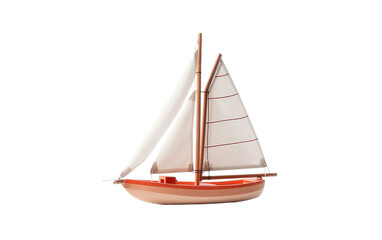Toy Sailing Boat On Transparent PNG