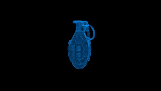 4k wireframe grenade, technology, 