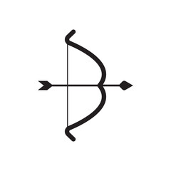 archery bow icon design vector isolated