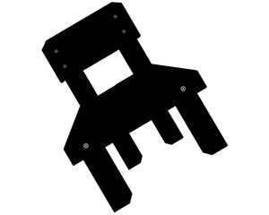 wooden chair silhouette