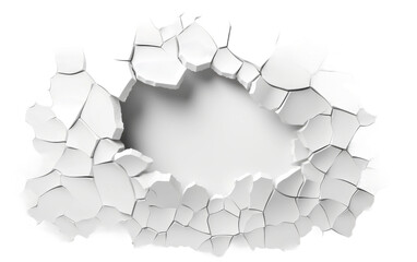 Charming Ripped Piece on White or PNG Transparent Background on White or PNG Transparent Background