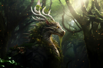 Chinese new year dragon and Happy new year 