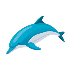 Fototapeta premium Playful Dolphins in the Vibrant Underwater World - Captivating Marine Life Scene, Generative Ai
