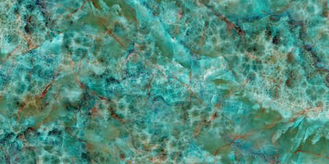 Fototapeta na wymiar Aqua Green marble texture background, Red and Black Crackle Veins, High gloss marble for ceramic wall and floor tiles, Detailed Blue green marble luxury decor wall with white streaks