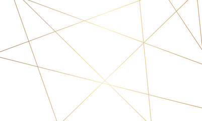 Abstract luxury golden geometric random chaotic lines with many squares and triangles shape background.	
 - obrazy, fototapety, plakaty