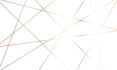 Abstract luxury golden geometric random chaotic lines with many squares and triangles shape background.	
 - obrazy, fototapety, plakaty