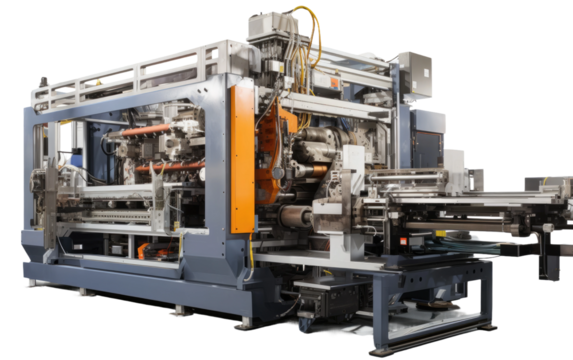 Cutting Edge Stylish Industrial Die Casting on White or PNG Transparent Background.