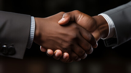 two businessmen shaking hands
